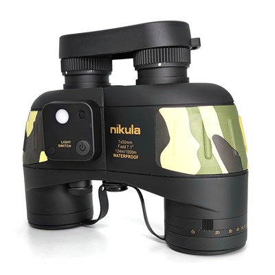 Στρατιωτικές θαλάσσιες διόπτρες 7x50mm κάλυψης με την πυξίδα