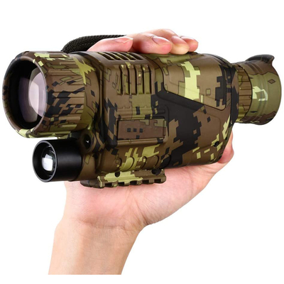 Ψηφιακό υπέρυθρο Monocular νυχτερινής όρασης πεδίου οπτικής 5x8 με την κάρτα 16GB
